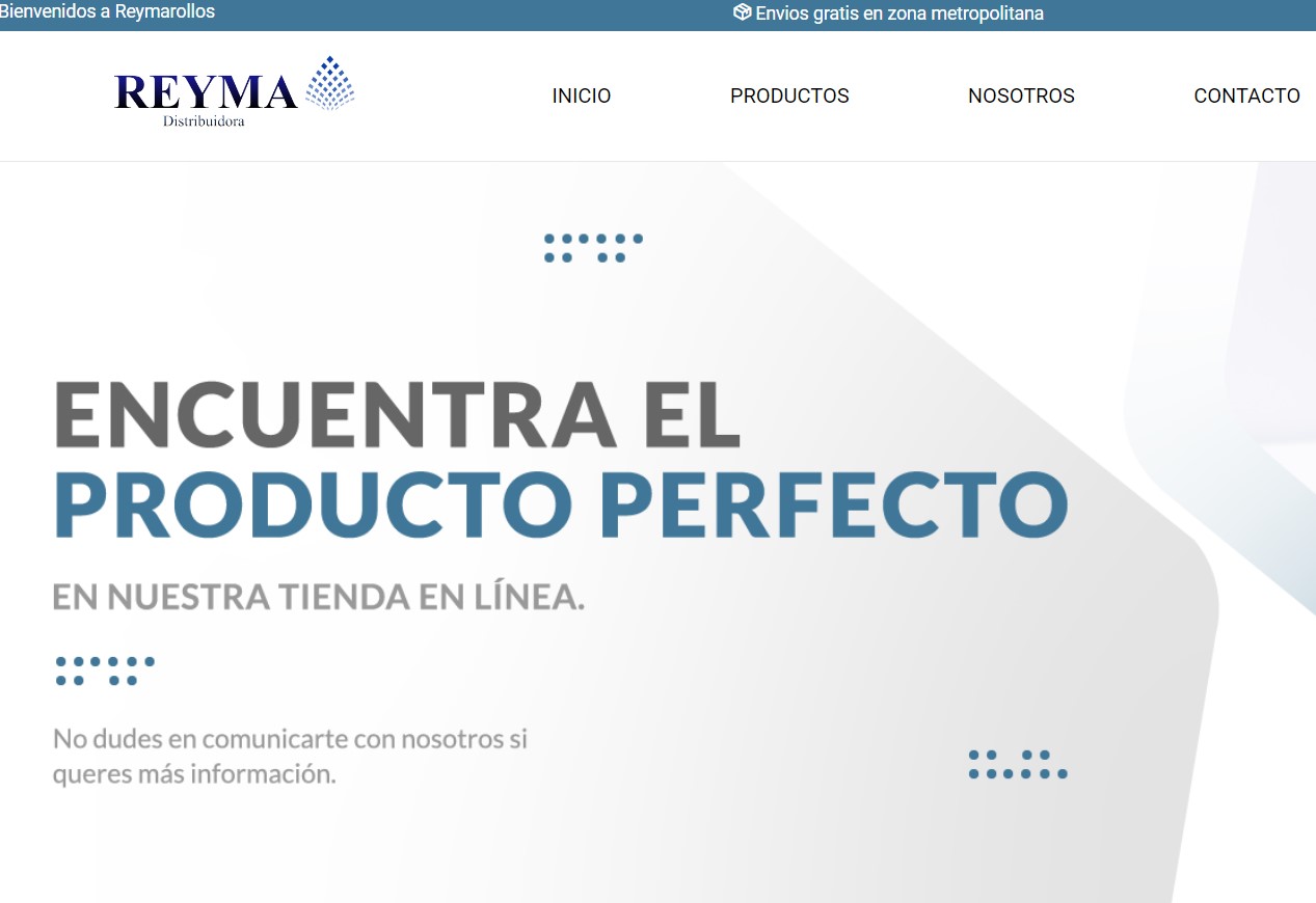 Reyma Rollos e-commerce website